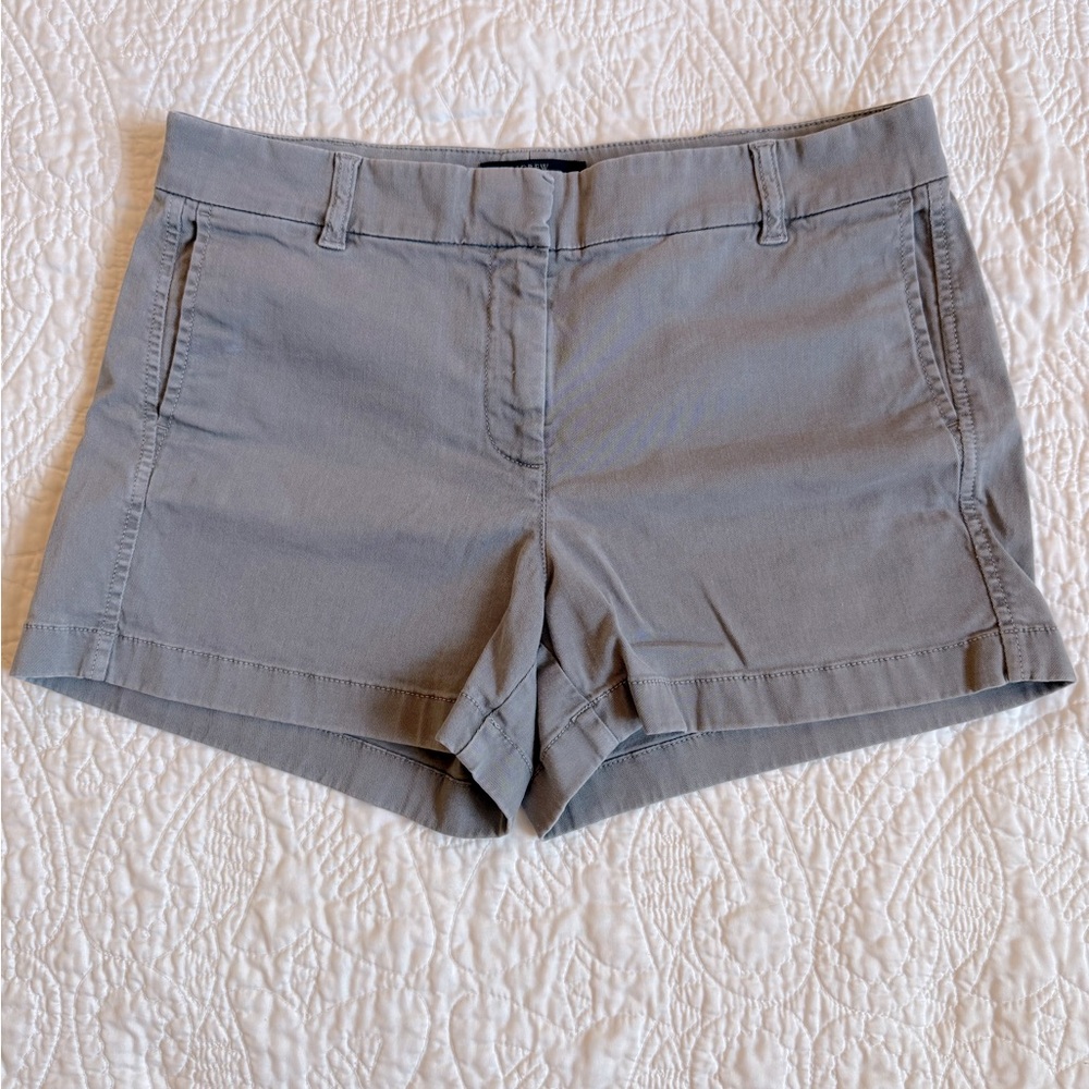 J Crew Chino Shorts Grey size 6